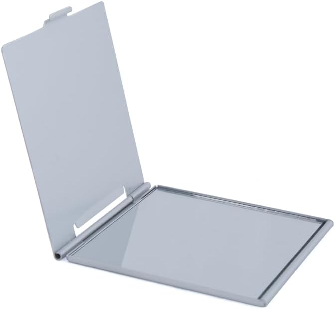 Daiso Aluminum Slim Mirror – Square Shape White - Image 4